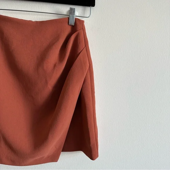 Wilfred Aritzia Wrap Mini Skirt Terracotta | Size 0 NWOT - Picture 5 of 6